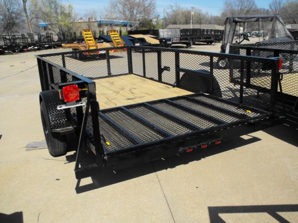 New Hi-Wall Utility Trailer 6 X 12 Mesh Sides 24"