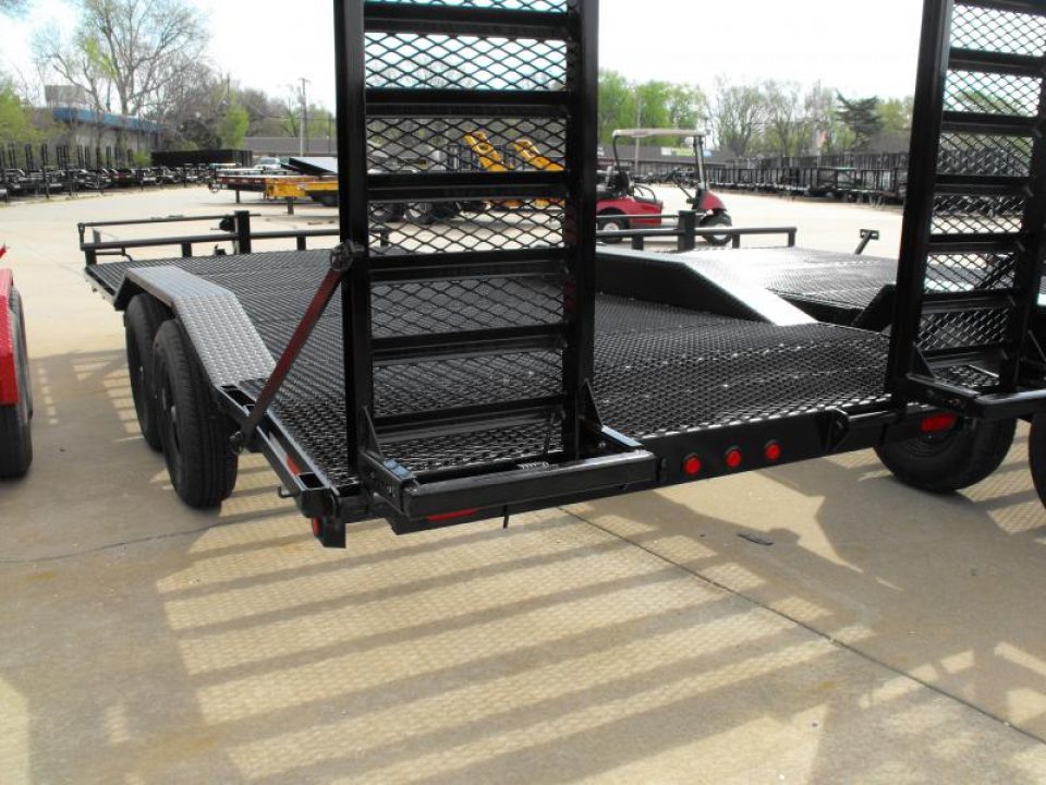 New Combo Trailer Car Hauler / Equipment Trailer  102"  X 20 Dove #6 HD Mesh Floor On 12" Centers 14000 GVWR Stand Up Ramps