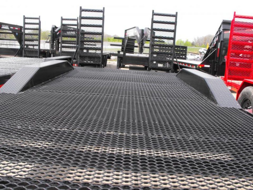 New Combo Trailer Car Hauler / Equipment Trailer  102"  X 20 Dove #6 HD Mesh Floor On 12" Centers 14000 GVWR Stand Up Ramps