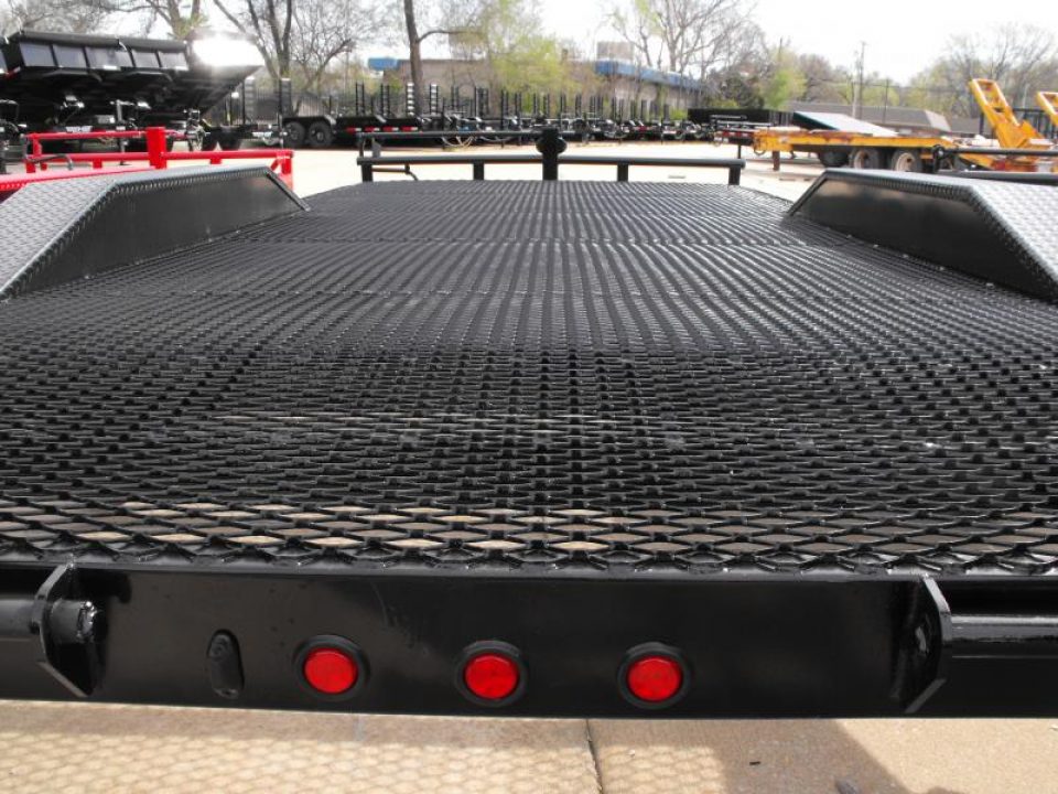 New Combo Trailer Car Hauler / Equipment Trailer  102"  X 20 Dove #6 HD Mesh Floor On 12" Centers 14000 GVWR Stand Up Ramps