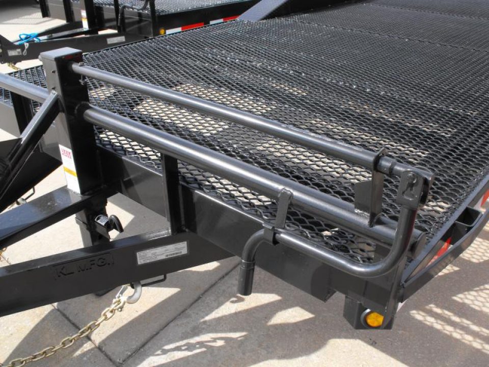 New Combo Trailer Car Hauler / Equipment Trailer  102"  X 20 Dove #6 HD Mesh Floor On 12" Centers 14000 GVWR Stand Up Ramps