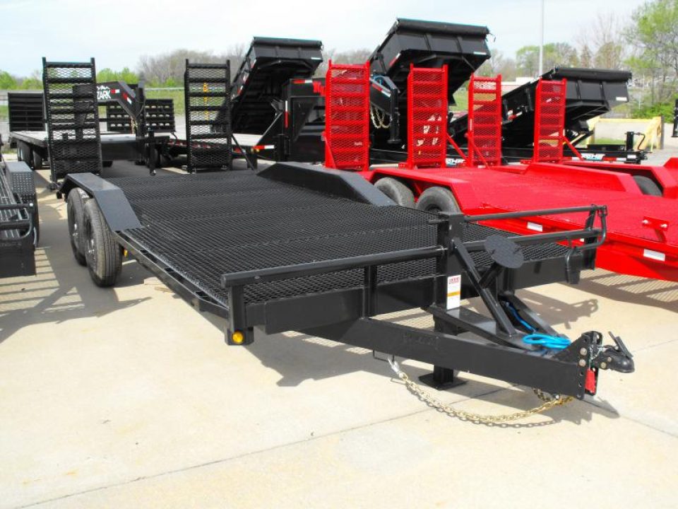 New Combo Trailer Car Hauler / Equipment Trailer  102"  X 20 Dove #6 HD Mesh Floor On 12" Centers 14000 GVWR Stand Up Ramps