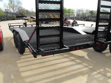 New Combo Trailer Car Hauler / Equipment Trailer  102"  X 20 Dove #6 HD Mesh Floor On 12" Centers 14000 GVWR Stand Up Ramps