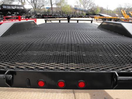New Combo Trailer Car Hauler / Equipment Trailer  102"  X 20 Dove #6 HD Mesh Floor On 12" Centers 14000 GVWR Stand Up Ramps