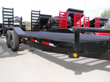 New Combo Trailer Car Hauler / Equipment Trailer  102"  X 20 Dove #6 HD Mesh Floor On 12" Centers 14000 GVWR Stand Up Ramps