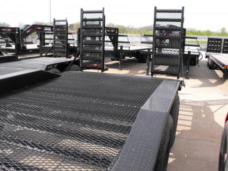 New Combo Trailer Car Hauler / Equipment Trailer  102"  X 20 Dove #6 HD Mesh Floor On 12" Centers 14000 GVWR Stand Up Ramps