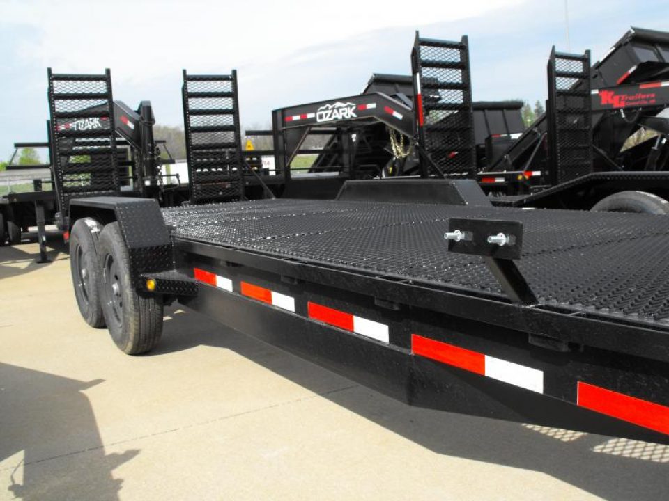 New SALE SALE SALE  Car Hauler / Equipment Trailer  83 X 22 Dove #6 HD Mesh Floor On 12" Centers 14000 GVWR Stand Up Ramps