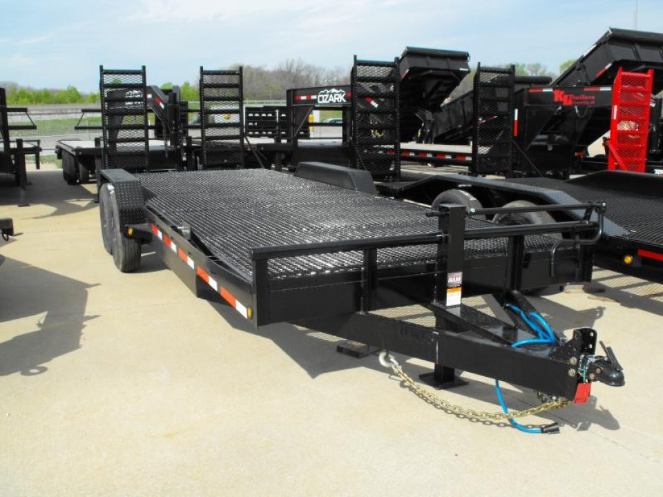 New SALE SALE SALE  Car Hauler / Equipment Trailer  83 X 22 Dove #6 HD Mesh Floor On 12" Centers 14000 GVWR Stand Up Ramps