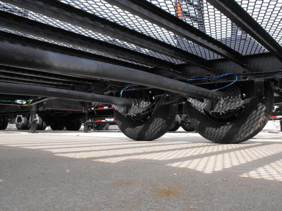 New SALE SALE SALE  Car Hauler / Equipment Trailer  83 X 22 Dove #6 HD Mesh Floor On 12" Centers 14000 GVWR Stand Up Ramps