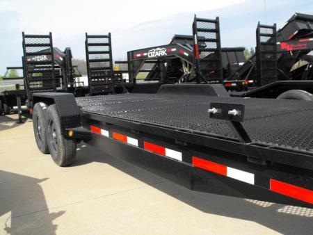 New SALE SALE SALE  Car Hauler / Equipment Trailer  83 X 22 Dove #6 HD Mesh Floor On 12" Centers 14000 GVWR Stand Up Ramps
