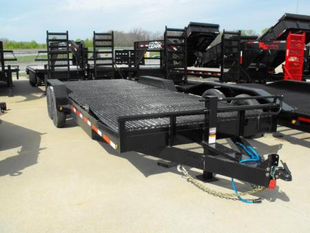 New SALE SALE SALE  Car Hauler / Equipment Trailer  83 X 22 Dove #6 HD Mesh Floor On 12  Centers 14000 GVWR Stand Up Ramps