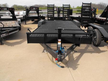 New SALE SALE SALE  Car Hauler / Equipment Trailer  83 X 22 Dove #6 HD Mesh Floor On 12" Centers 14000 GVWR Stand Up Ramps