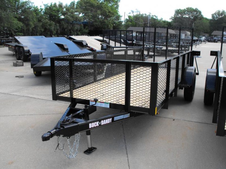 New Hi-Wall Utility Trailer 5 X 14   Mesh Sides 24"