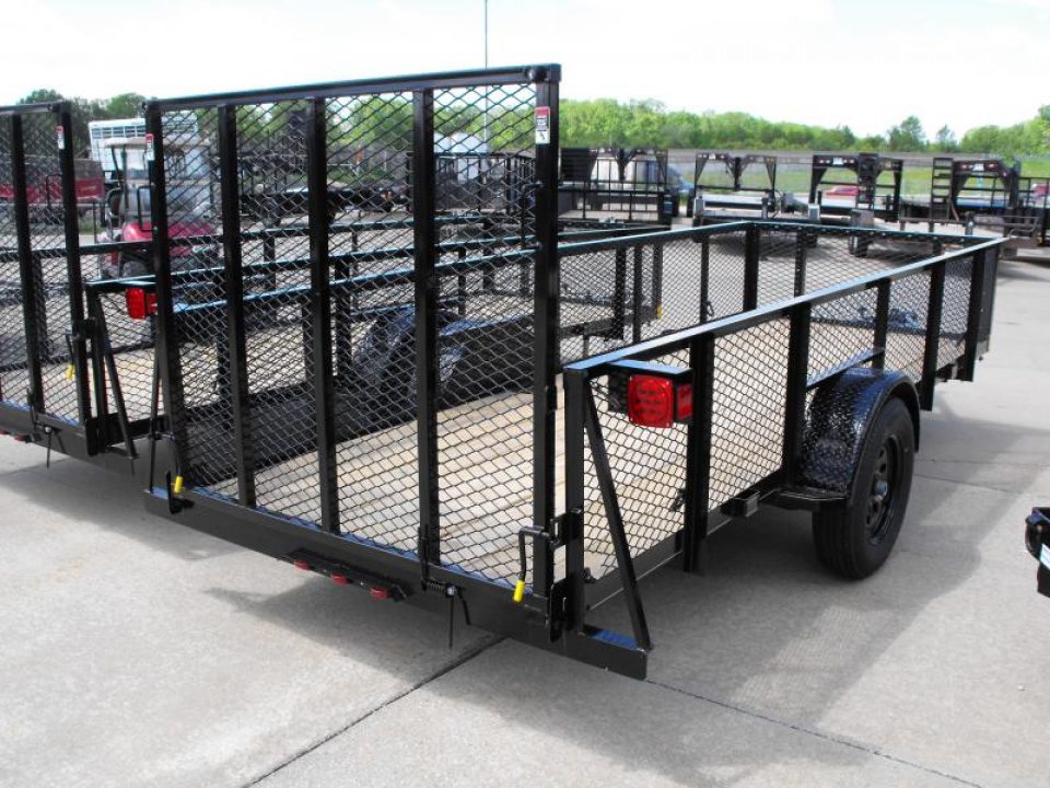 New Hi-Wall Utility Trailer 5 X 14   Mesh Sides 24"