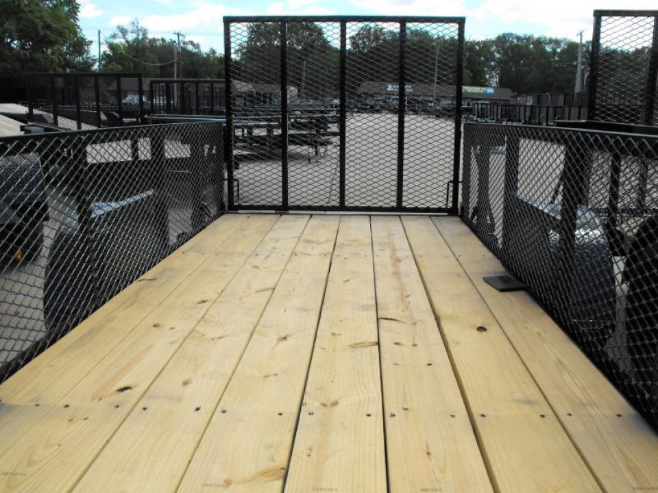 New Hi-Wall Utility Trailer 5 X 14   Mesh Sides 24"