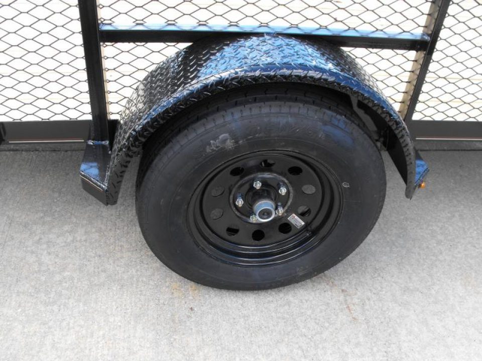 New Hi-Wall Utility Trailer 5 X 14   Mesh Sides 24"