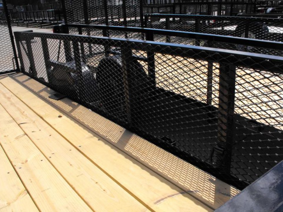 New Hi-Wall Utility Trailer 5 X 14   Mesh Sides 24"