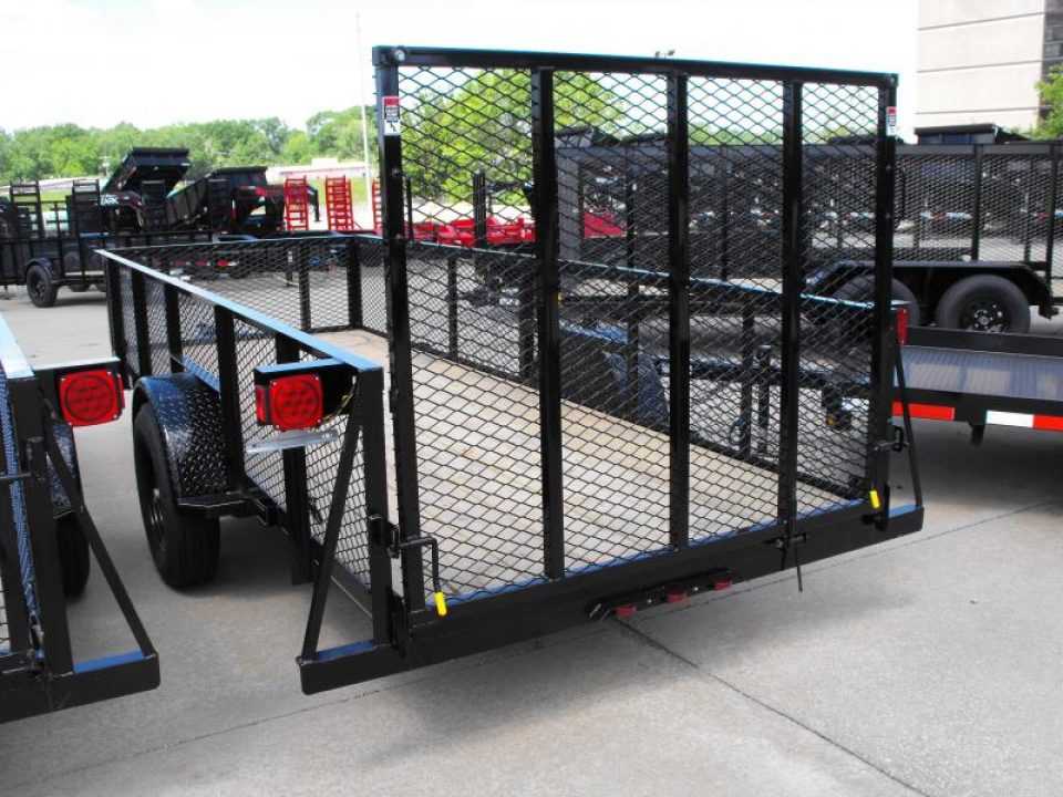 New Hi-Wall Utility Trailer 5 X 14   Mesh Sides 24"