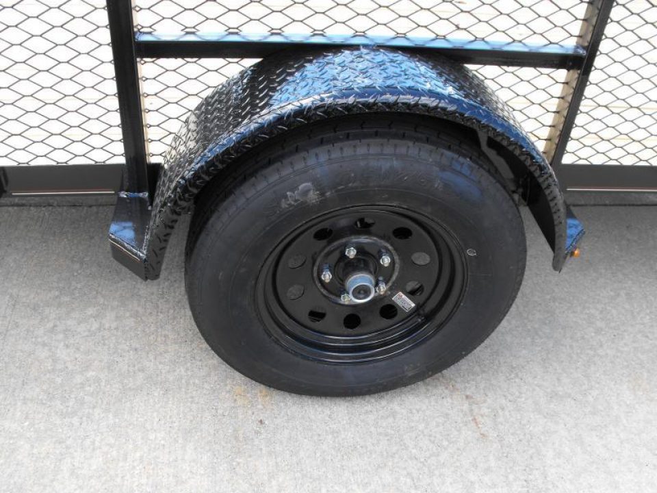 New Hi-Wall Utility Trailer 5 X 14   Mesh Sides 24"