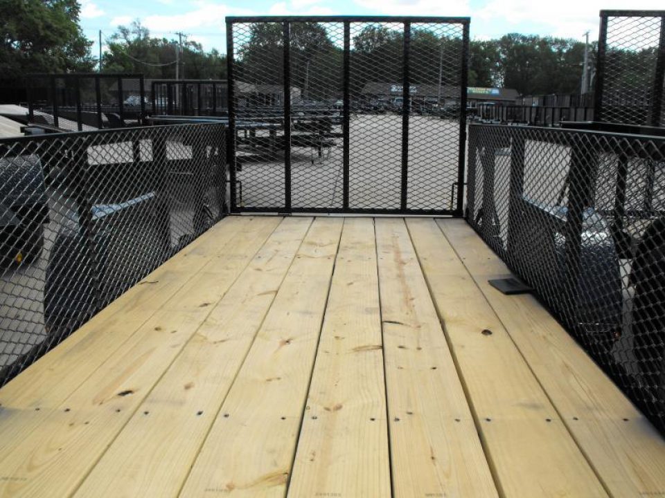 New Hi-Wall Utility Trailer 5 X 14   Mesh Sides 24"