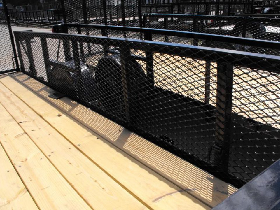 New Hi-Wall Utility Trailer 5 X 14   Mesh Sides 24"