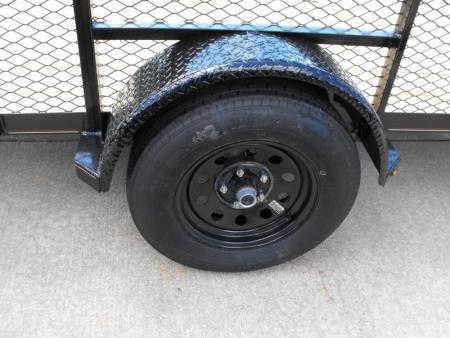 New Hi-Wall Utility Trailer 5 X 14   Mesh Sides 24"