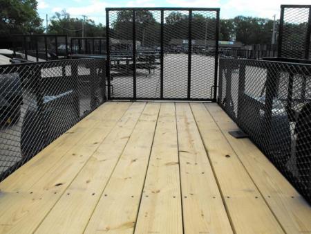 New Hi-Wall Utility Trailer 5 X 14   Mesh Sides 24"