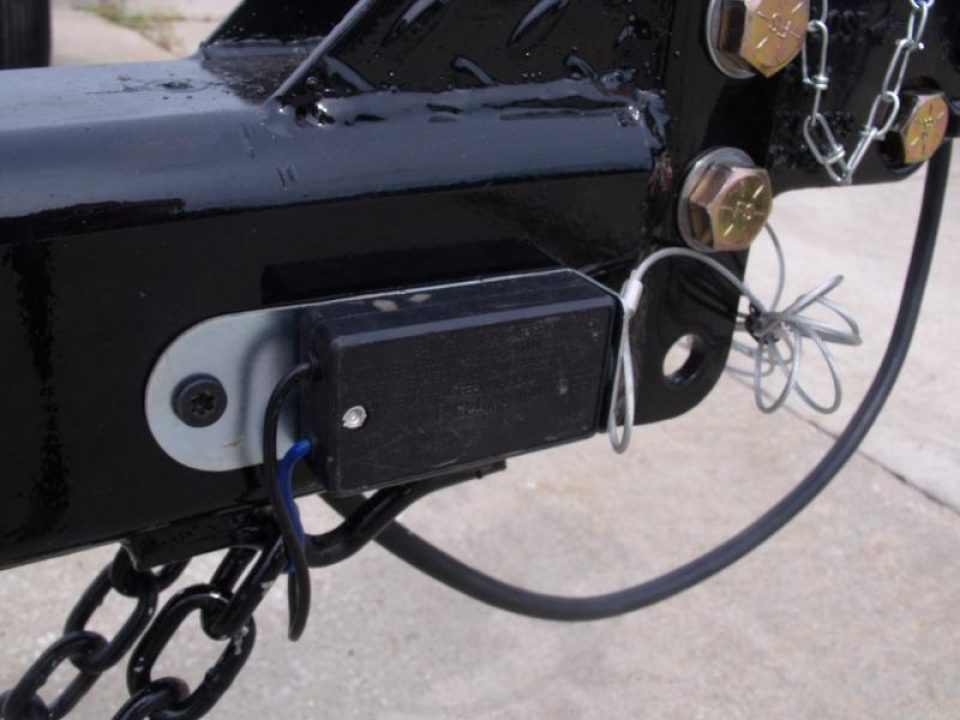 New Tilt Scissor Lift Hauler 76" X 12' Brakes Equipment Trailer S/A 7000 GVWR Metal Deck