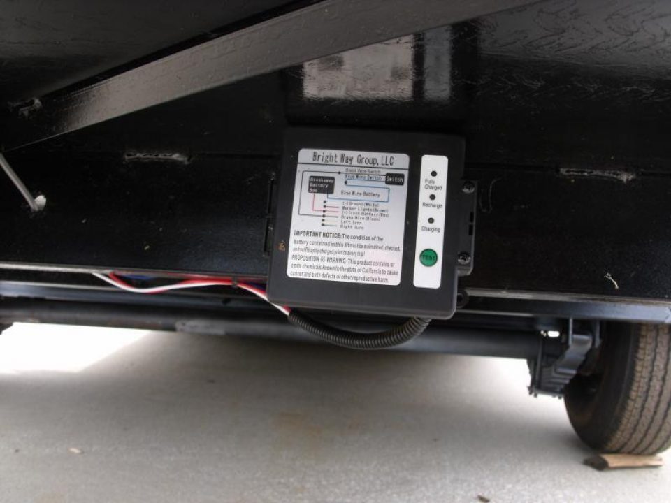 New Tilt Scissor Lift Hauler 76" X 12' Brakes Equipment Trailer S/A 7000 GVWR Metal Deck