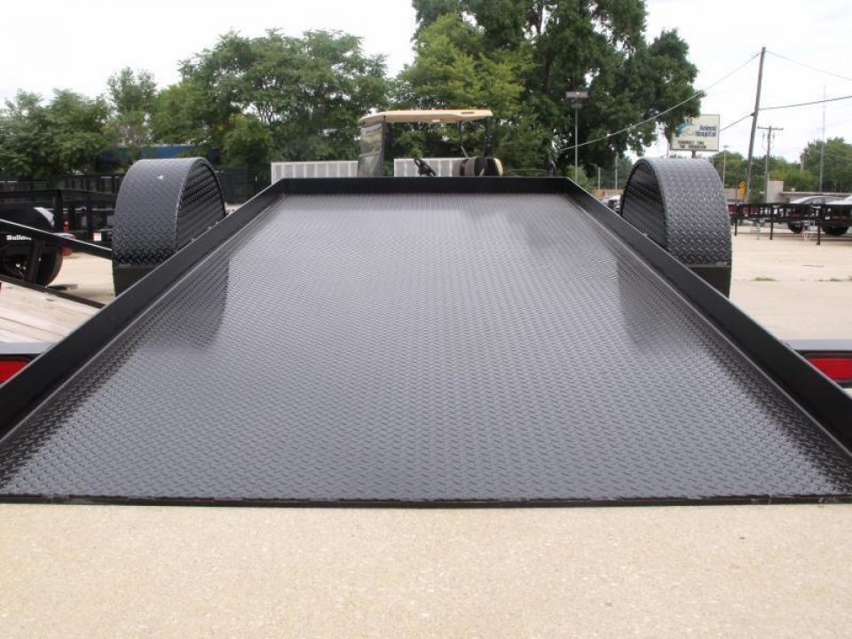 New Tilt Scissor Lift Hauler 76" X 12' Brakes Equipment Trailer S/A 7000 GVWR Metal Deck