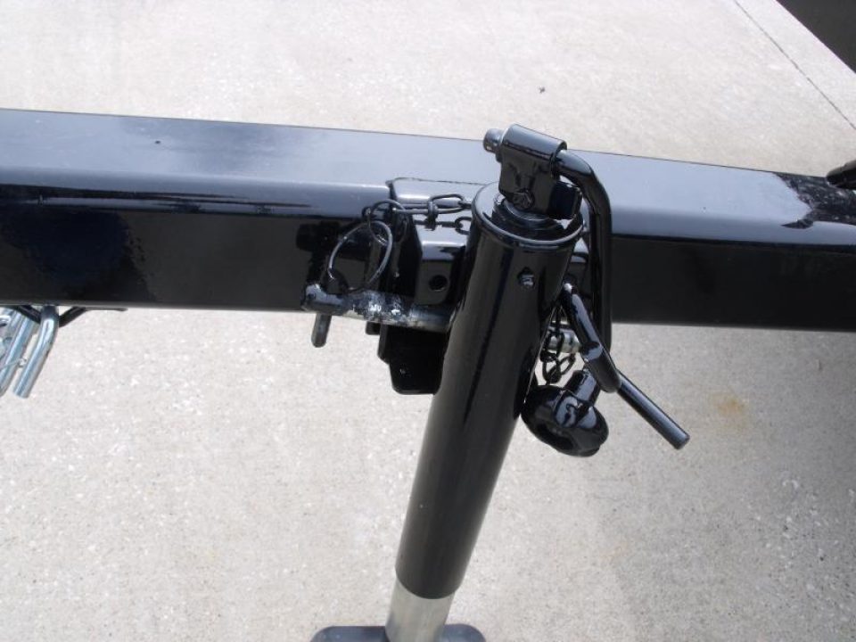 New Tilt Scissor Lift Hauler 76" X 12' Brakes Equipment Trailer S/A 7000 GVWR Metal Deck