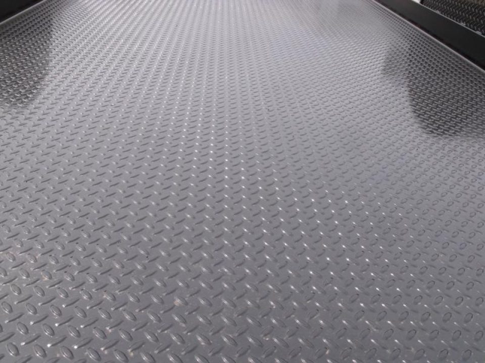 New Tilt Scissor Lift Hauler 76" X 12' Brakes Equipment Trailer S/A 7000 GVWR Metal Deck