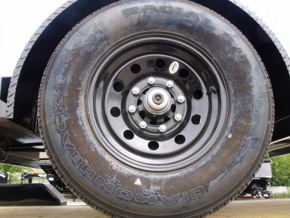 New Tilt Scissor Lift Hauler 76" X 12' Brakes Equipment Trailer S/A 7000 GVWR Metal Deck