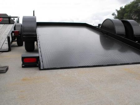 New Tilt Scissor Lift Hauler 76" X 12' Brakes Equipment Trailer S/A 7000 GVWR Metal Deck