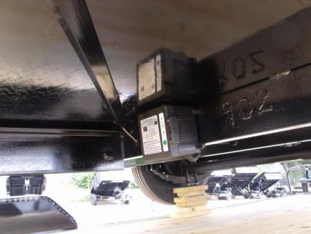 New Tilt Scissor Lift Hauler 76" X 12' Brakes Equipment Trailer S/A 7000 GVWR Metal Deck