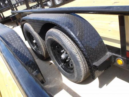 New SALE SALE >>>>Utility Trailer 77" X 16 Pipe Rail Top 7000 GVWR   Brakes Wood Deck