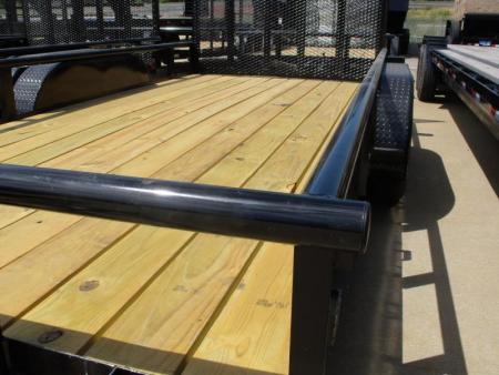 New SALE SALE >>>>Utility Trailer 77" X 16 Pipe Rail Top 7000 GVWR   Brakes Wood Deck
