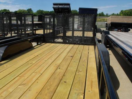 New SALE SALE >>>>Utility Trailer 77" X 16 Pipe Rail Top 7000 GVWR   Brakes Wood Deck