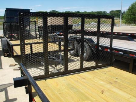New SALE SALE >>>>Utility Trailer 77" X 16 Pipe Rail Top 7000 GVWR   Brakes Wood Deck