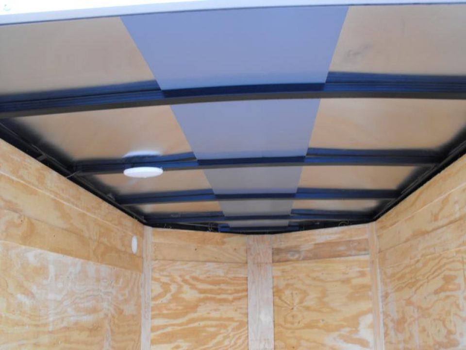 New Huge Sale While They Last    Enclosed Trailer 5 x 8 Enclosed Cargo Trailer BARN  DOOR  White In Color 60" Interior