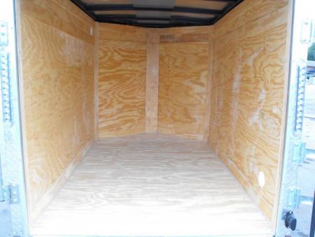 New Huge Sale While They Last    Enclosed Trailer 5 x 8 Enclosed Cargo Trailer BARN  DOOR  White In Color 60" Interior