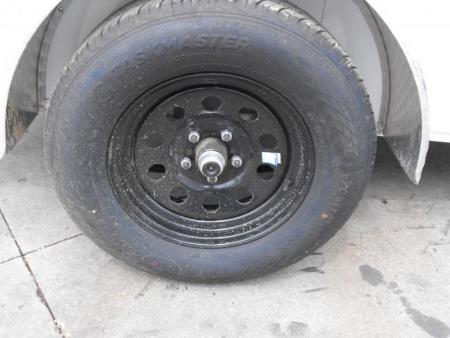 New Huge Sale While They Last    Enclosed Trailer 5 x 8 Enclosed Cargo Trailer BARN  DOOR  White In Color 60" Interior