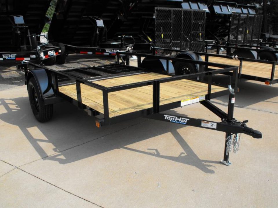 New 77 X 10  Utility Trailer 48" X Lay-N Tailgate 2990 Axle With Easy-Lube-Spindles
