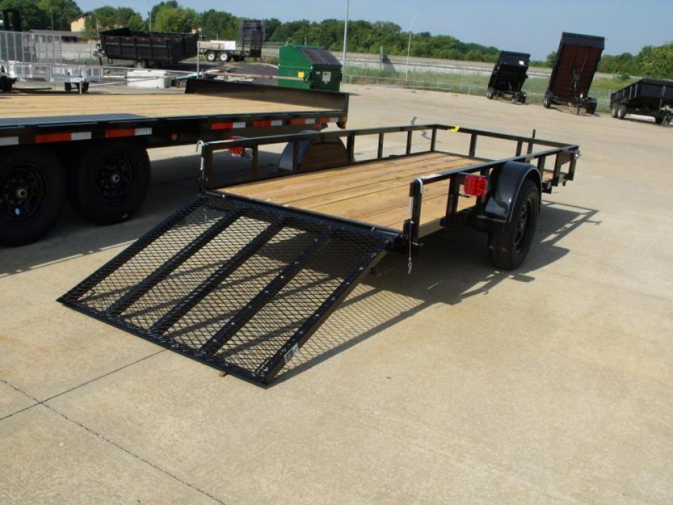 New 77 X 10  Utility Trailer 48" X Lay-N Tailgate 2990 Axle With Easy-Lube-Spindles
