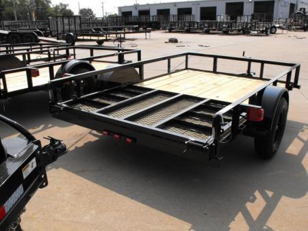 New 77 X 10  Utility Trailer 48" X Lay-N Tailgate 2990 Axle With Easy-Lube-Spindles