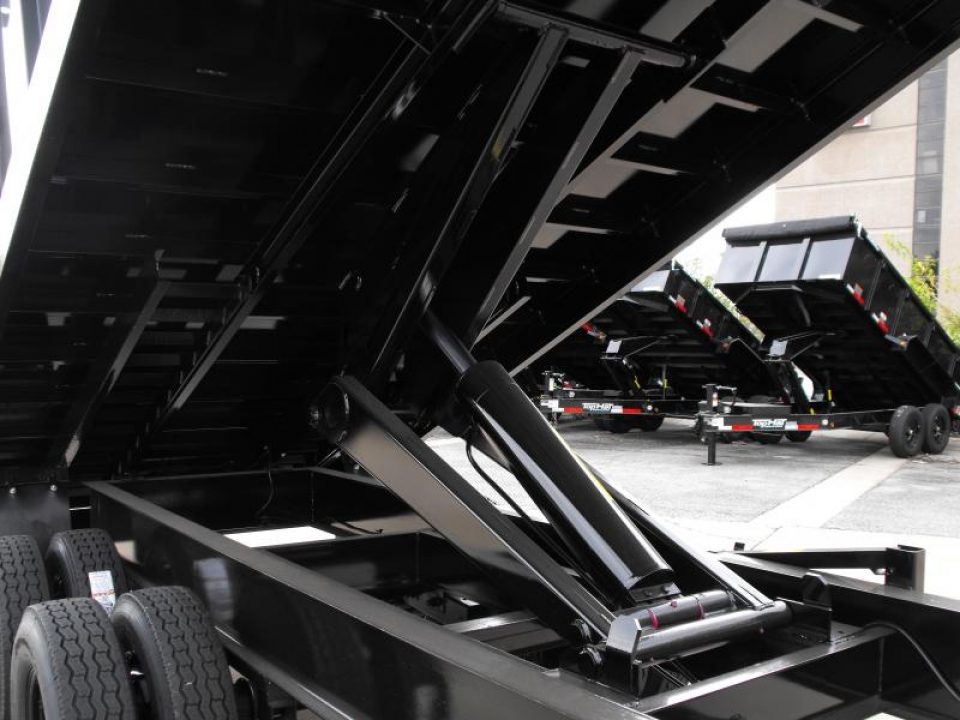 New Gooseneck Dump Trailer 8 X 20 _  4' Walls 7 Gauge Floor