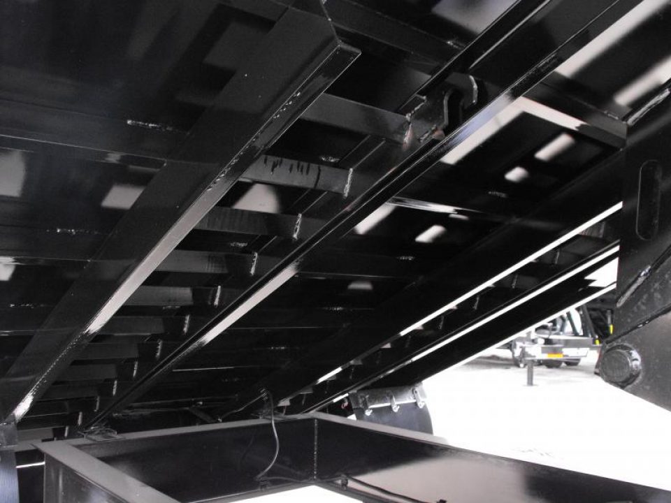 New Gooseneck Dump Trailer 8 X 20 _  4' Walls 7 Gauge Floor