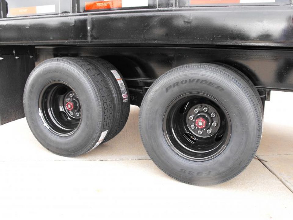 New Gooseneck Dump Trailer 8 X 20 _  4' Walls 7 Gauge Floor