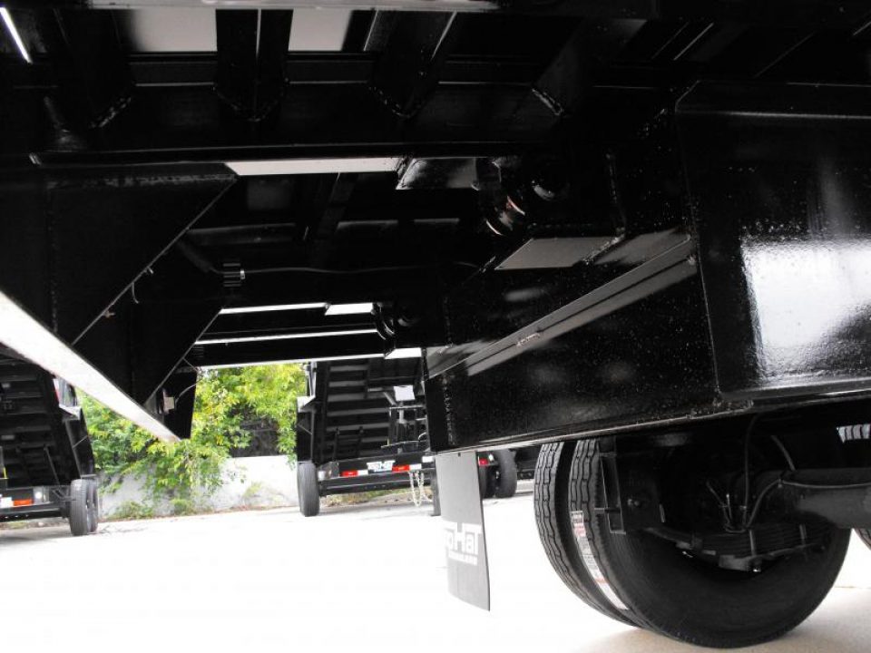 New Gooseneck Dump Trailer 8 X 20 _  4' Walls 7 Gauge Floor