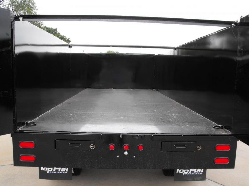New Gooseneck Dump Trailer 8 X 20 _  4' Walls 7 Gauge Floor